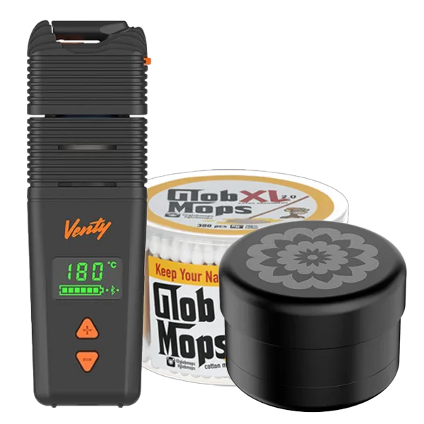 Bundle: Venty + Flower Mill Grinder + Glob Mops