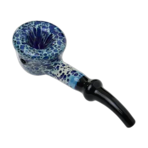 Human Grade Fleur Hand Pipe – 4.5" borosilicate glass, two-tone finish