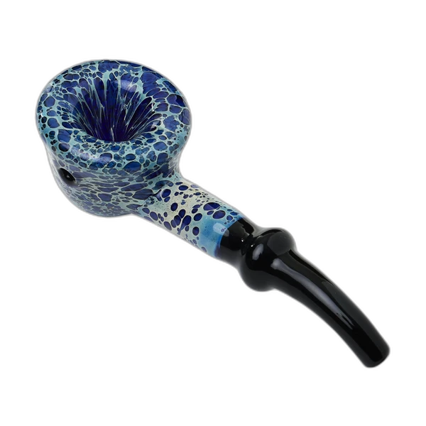 Human Grade Fleur Hand Pipe – 4.5" borosilicate glass, two-tone finish