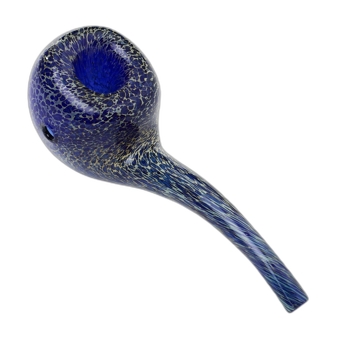 Human Grade Hawkbill Hand Pipe – handmade borosilicate glass, hawkbill curved design
