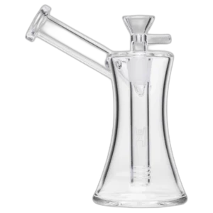 Human Grade 6" Hourglass Sidecar Bubbler - Clear