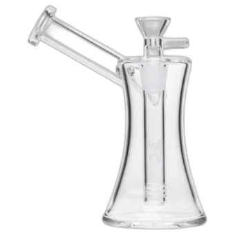 Human Grade 6" Hourglass Sidecar Bubbler - Clear