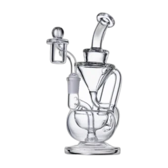Human Grade 8" Recycler 1A Dab Rig - 8 inch recycler dab rig