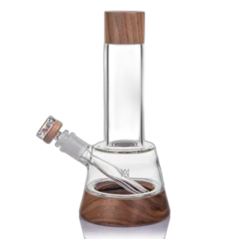 MJ Arsenal Alpine Lookout Water Pipe - 10.25 inch walnut-accented water pipe