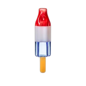 BIGFUN! Pipesicle Hand Pipe – 6" bomb pop borosilicate glass