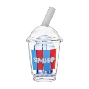 BIGFUN! Sip N Rip Peak Top – slushie-styled Puffco Peak glass with base-connected perc