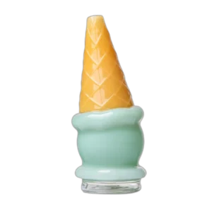 BIGFUN! Ice Cream Peak Top – borosilicate cone top with base-connected perc for Puffco Peak