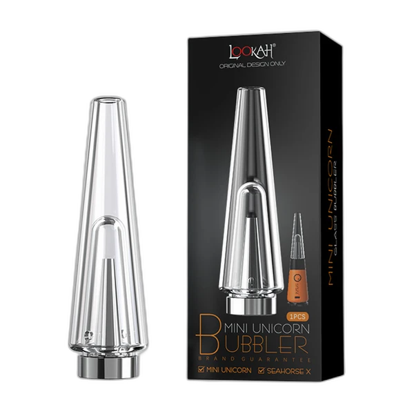 Lookah Mini Unicorn Bubbler – Clear