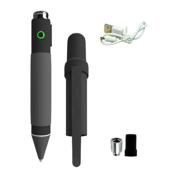 Penjamin cart pen with Micro-USB cable, 0.5g cartridge adapter and long top cap