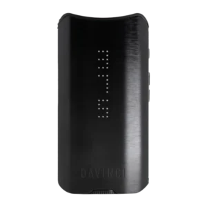 DaVinci IQ3 Dry Herb Vaporizer - Onyx, front with the LED display