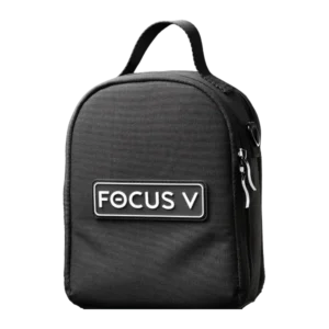 Focus V CARTA 3 Carry Case, black zip case with carry handle and Focus V logo patch